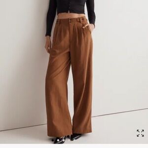 Madewell Harlow Wide-Leg Pant - Acorn 00 NWT